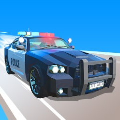 Police Car Line Driving